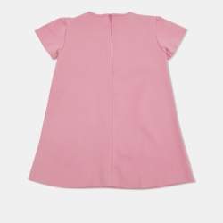 مملوكة مسبقًا Gucci Kids Pink Jersey A-Line Dress 24 M