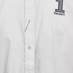 Hackett White Cotton Full Sleeve Button Front Shirt 15-16 Yrs