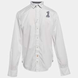 Hackett White Cotton Full Sleeve Button Front Shirt 15-16 Yrs
