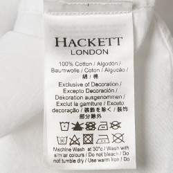 Hackett White Cotton Full Sleeve Button Front Shirt 15-16 Yrs