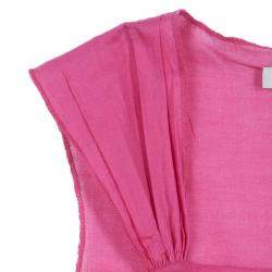 Gaultier Junior Pink Tiered Sleeveless Cotton Dress 8 Yrs