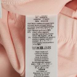 Kenzo Kids Pink Logo Print Cotton Knit Leggings 12 Yrs