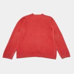 مملوكة مسبقًا كارديغان كينزو بورغندي شعار مطبوع قطن 12 سنة