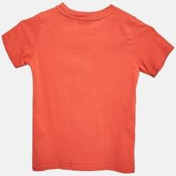 Kenzo Kids Red Tiger Logo Print Jersey T-Shirt 4 Yrs