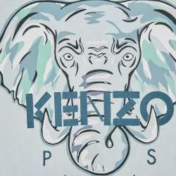 Pre Owned Kenzo Kids Tiger Logo Print Jersey T-Shirt 6 Yrs 