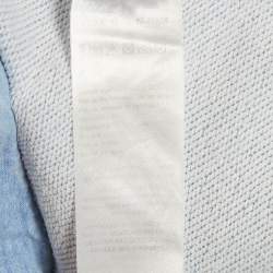 Pre Owned Kenzo Blue Cotton Logo Applique Drawstring Shorts 8Yrs