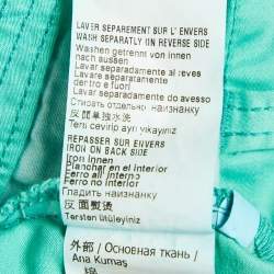 Kenzo Kids Green Embroidered Cotton Pants 10 Yrs