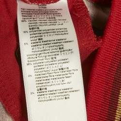 مملوكة مسبقًا Kenzo Kids Red Leopard Print Cotton Joggers 6 Yrs