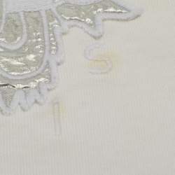 Pre Owned Kenzo Kids White Tiger Embroidered Cotton Sweatshirt 4Yrs