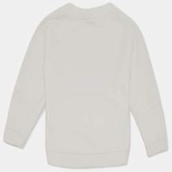 Pre Owned Kenzo Kids White Tiger Embroidered Cotton Sweatshirt 4Yrs