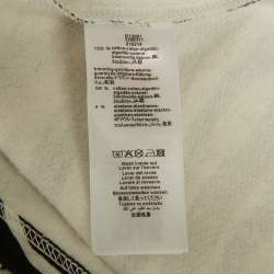 Pre Owned Kenzo Kids Black / White Animal Print Tiger Applique Cotton Skirt 10Yrs  