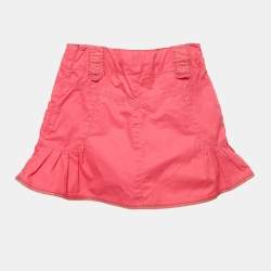 Pre Owned Kenzo Kids Pink Cotton Pleated Mini Skirt 5Yrs
