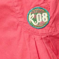 Pre Owned Kenzo Kids Pink Cotton Pleated Mini Skirt 5Yrs