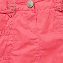 Pre Owned Kenzo Kids Pink Cotton Pleated Mini Skirt 5Yrs