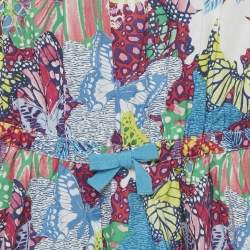 Pre Owned Kenzo Kids Multicolor Floral Print Cotton Dress 12Yrs