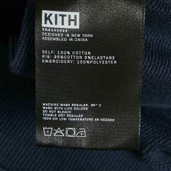 Kith Kids Navy Blue Floral Embroidered Cotton Zip-Up Jacket 10/12 Yrs 