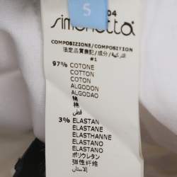 Pre Owned Lanvin White Bermudas Stretch Cotton Shorts 5 Yrs