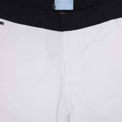 Pre Owned Lanvin White Bermudas Stretch Cotton Shorts 10 Yrs