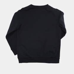 Pre Owned Lanvin Navy Blue Spider Print Jersey Sweater 4 Yrs