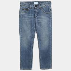 Pre Owned Lanvin Kids Blue Denim Skinny Jeans 8 Yrs Waist 22'