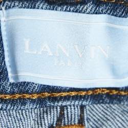 Pre Owned Lanvin Kids Blue Denim Skinny Jeans 8 Yrs Waist 22'