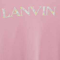 مملوكة مسبقًا فستان قطن بطبعة شعار لافين أطفال وردي 14 سنة