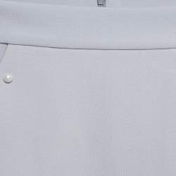 Pre Owned Little Lady Empire Kids Blue Pearl Detail Skylar Skirt 6Yrs 