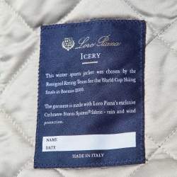 Pre Owned Loro Piana Kids Midnight Blue Cashmere Fox Fur Trimmed Detachable Hood Zip-Up Jacket 12 Yrs