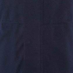 Pre Owned Loro Piana Kids Midnight Blue Cashmere Fox Fur Trimmed Detachable Hood Zip-Up Jacket 12 Yrs