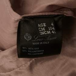 Pre Owned Loro Piana Kids Pink Silk Blend Jacket 4Yrs