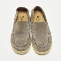 مملوكة مسبقًا حذاء لوفر زحف صيفي لورو بيانا شامواه رمادي مقاس 28