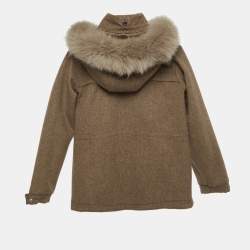 مملوكة مسبقًا Loro Piana Brown Cashmere Icer Parka Jacket 10Yrs