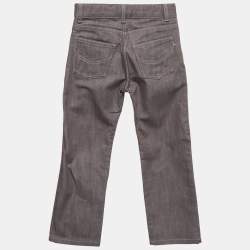 مملوكة مسبقًا جينز سكيني دنيم رمادي لويس فويتون أطفال/محيط الخ صر 20 بوصة