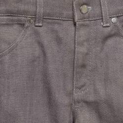 مملوكة مسبقًا جينز سكيني دنيم رمادي لويس فويتون أطفال/محيط الخصر 20 بوصة
