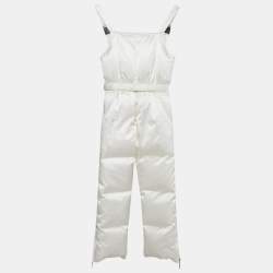 Pre Owned Manudieci Kids Ecru Synthetic Down Jumpsuit 10Y