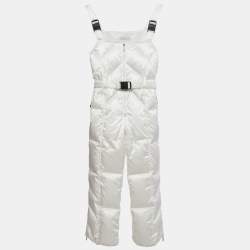 مملوكة مسبقًا Manudieci Kids Ecru Synthetic Down Jumpsuit 10Y