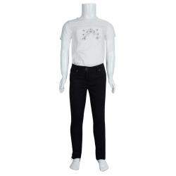 Little Marc Jacobs Black Zip Detail Skinny Jeans 6 Yrs