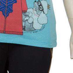 Little Marc Jacobs Blue Graphic Print Short Sleeve T Shirt 8 Yrs