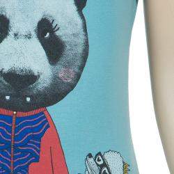 Little Marc Jacobs Blue Graphic Print Short Sleeve T Shirt 8 Yrs