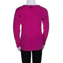 Little Marc Jacobs Pink Printed  Long Sleeve T-Shirt 8 Yrs