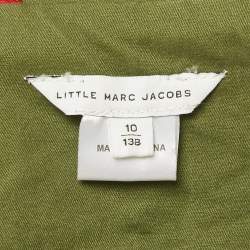 Pre Owned جاكيت ليتل مارك جاكوبس قطن بتفاصيل قلب أخضر 10 سنوات