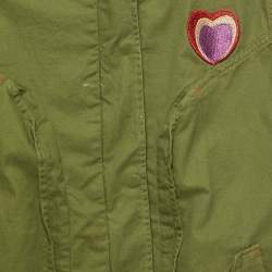 Pre Owned جاكيت ليتل مارك جاكوبس قطن بتفاصيل قلب أخضر 10 سنوات