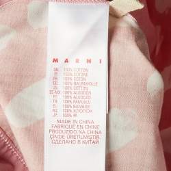 Marni Kids Red Printed Cotton Shift Dress Size 10 Yrs