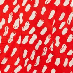 Marni Kids Red Printed Cotton Shift Dress Size 10 Yrs