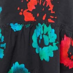 Pre Owned Marni Kids Black Printed Cotton Dress 10 Yrs 