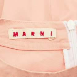Pre Owned Marni Kids Peach Cotton Button Detail Top Size 12 Yrs