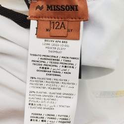 Pre Owned Missoni Kids Multicolor Printed Jersey Swimsuit Size 12 Yrs