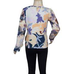 مملوكة مسبقًا Missoni Multicolor Mesh Applique Long Sleeve T-Shirt 8 Yrs