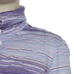 Pre Owned Missoni Purple Striped Long Sleeve Collared T-Shirt 10 Yrs