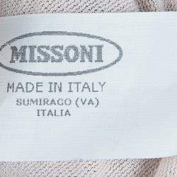 Missoni Multicolor Crochet Embroidered Long Sleeve Sweater 4 Yrs